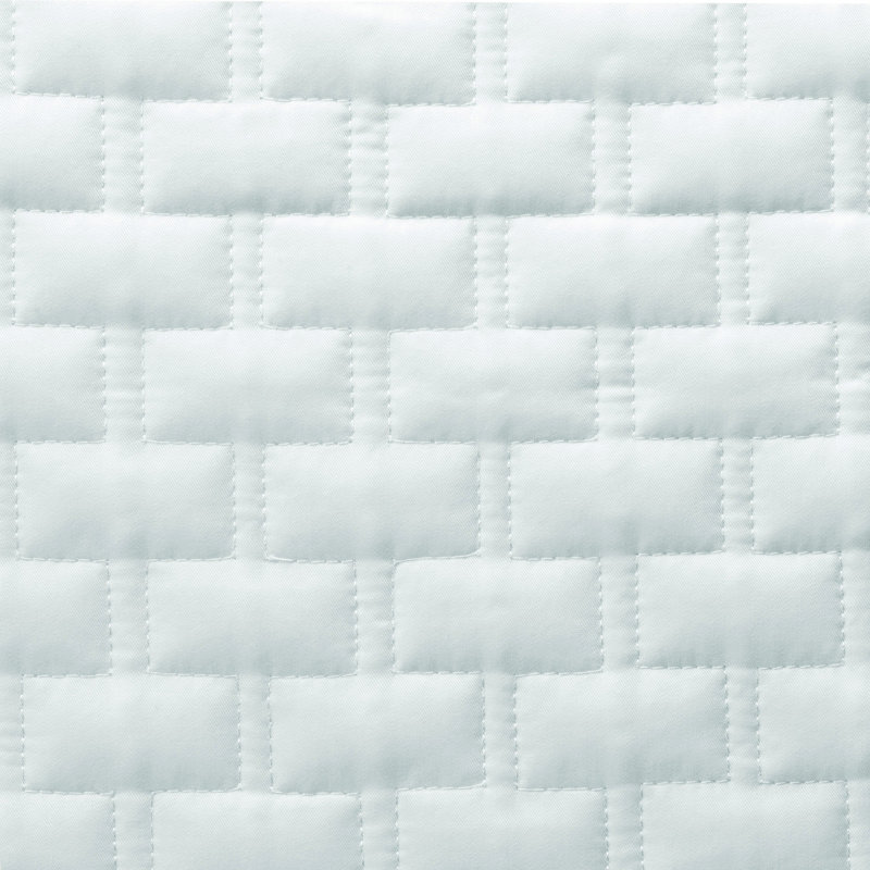 Coussin décoratif matelassé BedVoyage - Viscose de bambou + coton - lombaire - 12 x 20, Neige