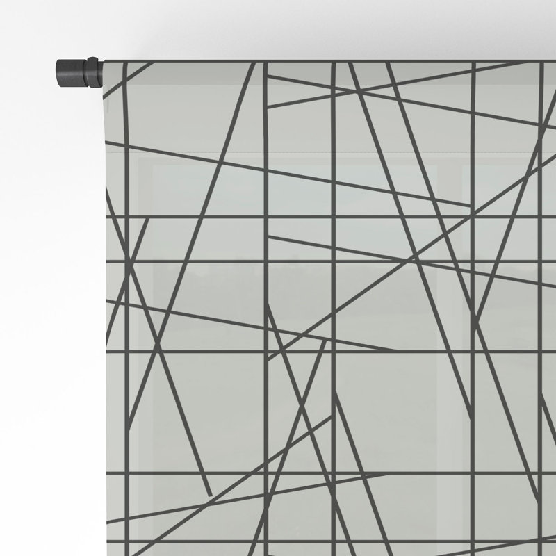 Gabriela Fuente Architecture 1pc Sheer Window Curtain Panel