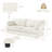 Isabella 98.4" Chenille Upholstered 3-Seater Sofa-1414614334