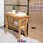 9.8'' W Solid Wood Shower Bench