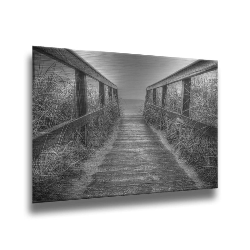 «Cape Cod» par Kelly Wade sur, H 20 po x l 30 po, Sans cadre en bois, Gris
