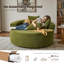 Chaise longue ronde rembourrée de 58,3 po-1725597737