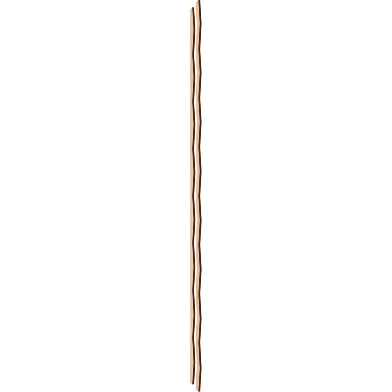 Eastport Hickory Adjustable Wood Slat Wall Panel Kit