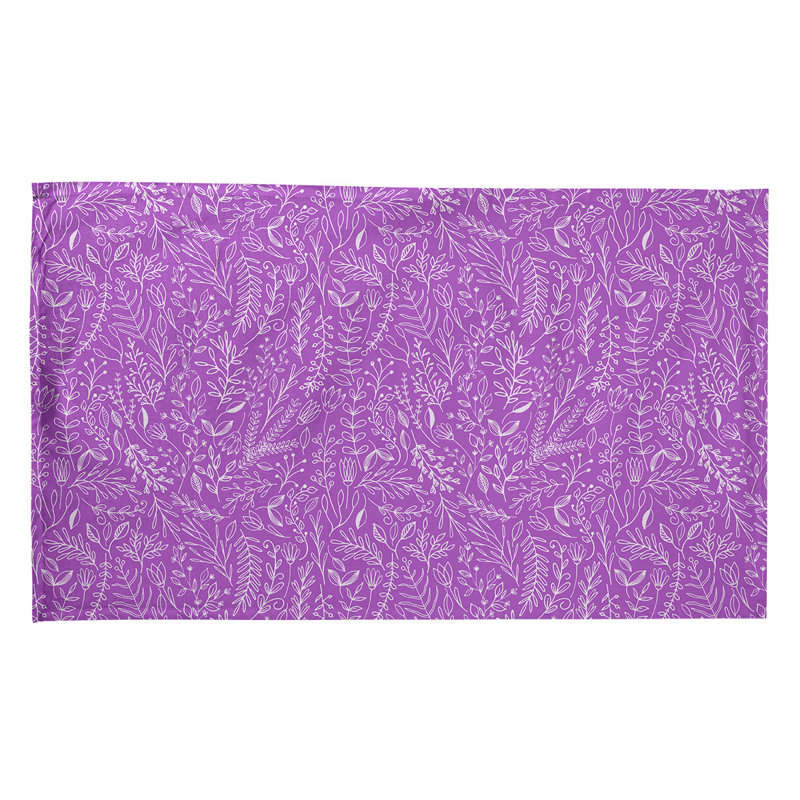 Serviette de thé à motif floral classic ditsy Mcguigan, Polyester sergé, Mauve clair