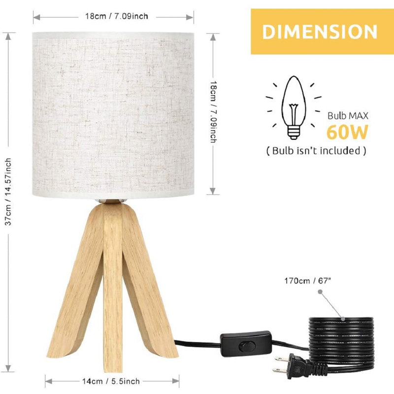Ensemble de lampes de table 14,57 po Dav