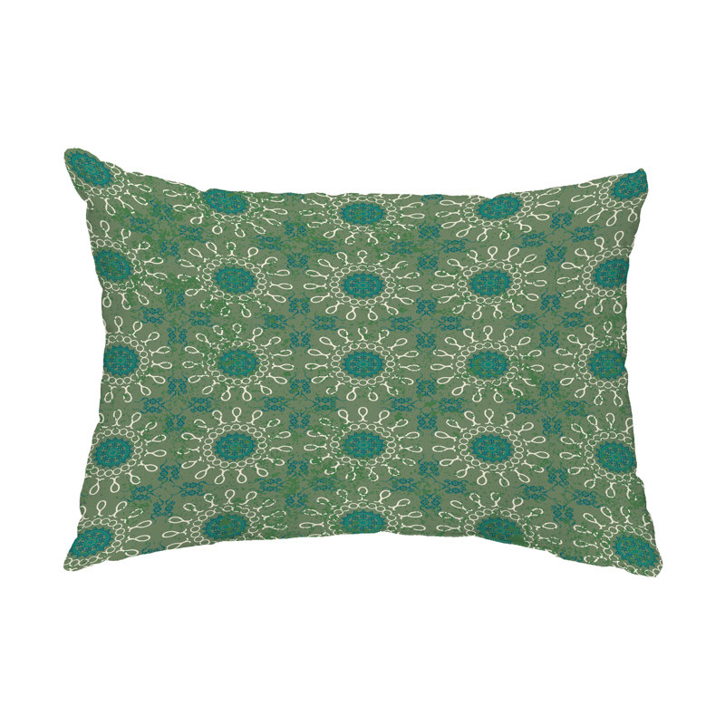  Coussin lombaire intérieur / extérieur Sun Tile, Vert
