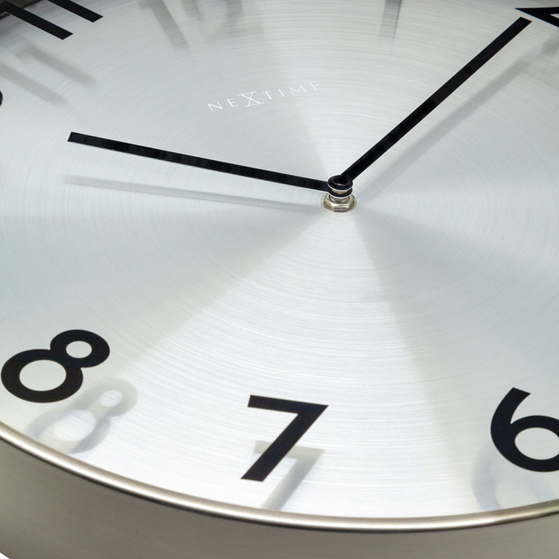Metal Wall Clock, Grey