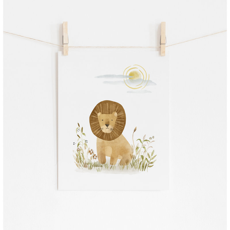 Safari, reproduction d'art non encadrée, H 16 po x l 12 po