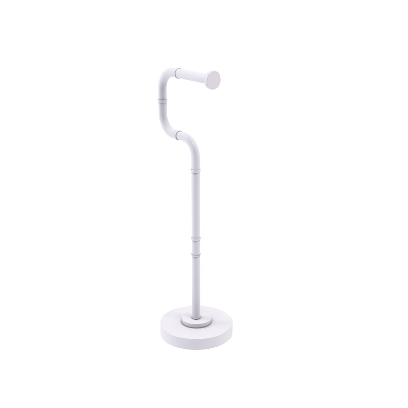 Porte-papier hygiénique sur pied Tioga Euro, Blanc mat