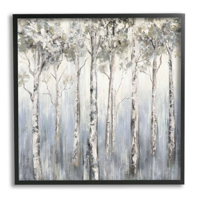 " Mystic White Birch Tree Forest White Gray Bark "