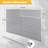 Heavy Duty PVC Slatwall Garage Organizer, 8Ft X 4Ft Section With 10 Panels, Industrial Strength Storage, Charcoal Dark Grey Color, Wall Mounted Tool Rack System
