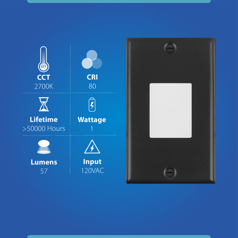 Black Matte LED Pathway Step Light with Frosted Lens