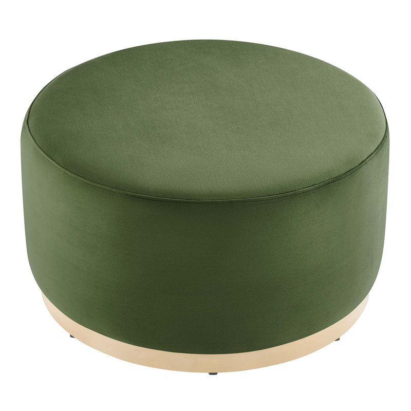 Repose-pieds rembourré Modway Tilden, Velours vert mousse