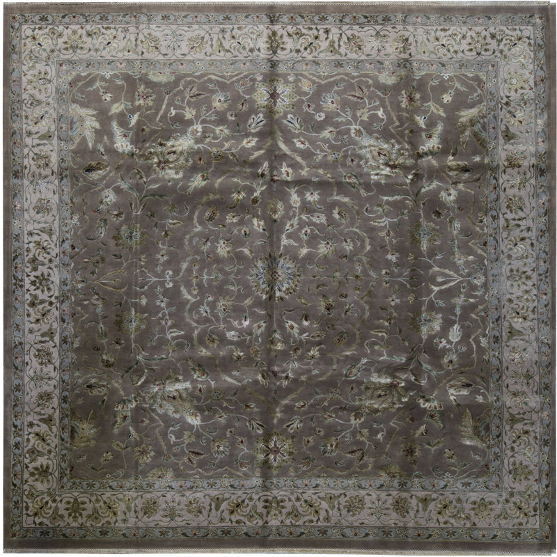 Dharma Floral Area Rug in Olive