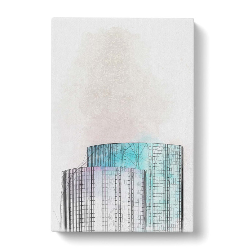 Sketching The Architecture Vol.21 - Wrapped Canvas Print, 91cm H x 60cm W x 3cm D