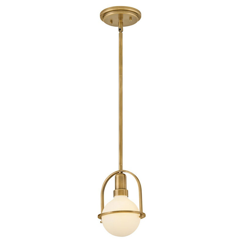 Hinkley Somerset Convertible Semi-Flush Mount Light - G40 Bulb in Photos (not included), Heritage Brass