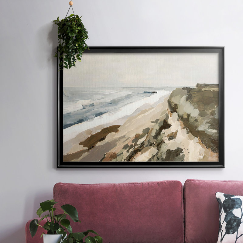 " Bluff Bay I ", 26" H x 38" W x 1.5" D, Black