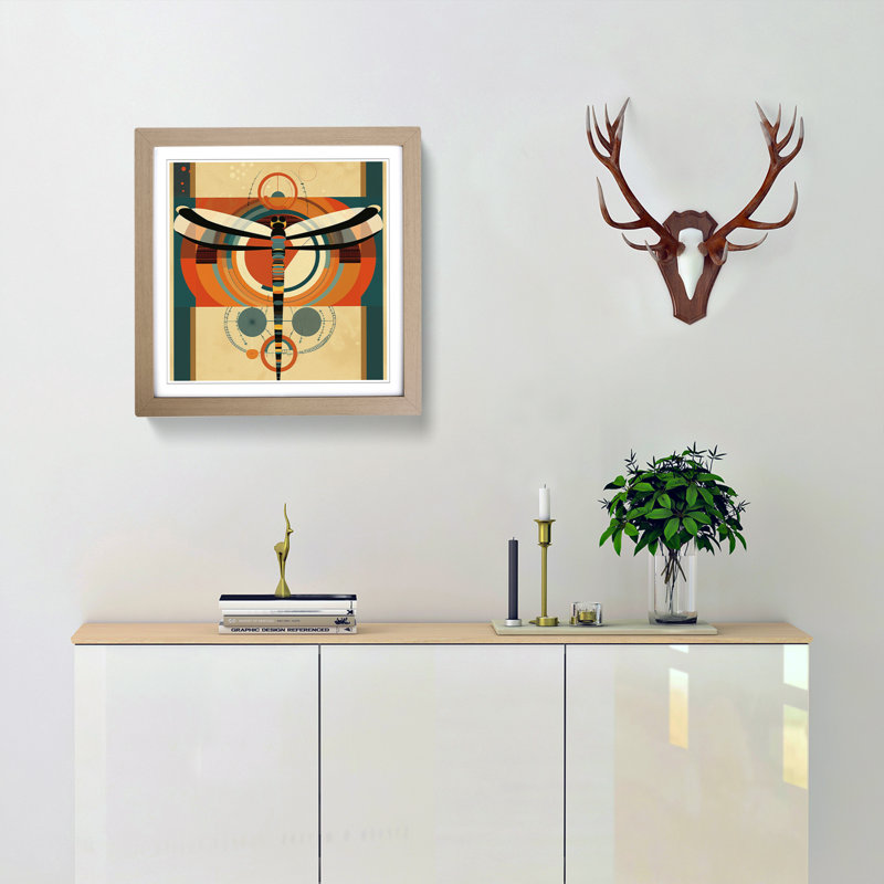 Single Picture Frame Print on Wood, Oak