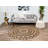 Zinia Hand-Woven Round Jute and Sisal Rug-220529045