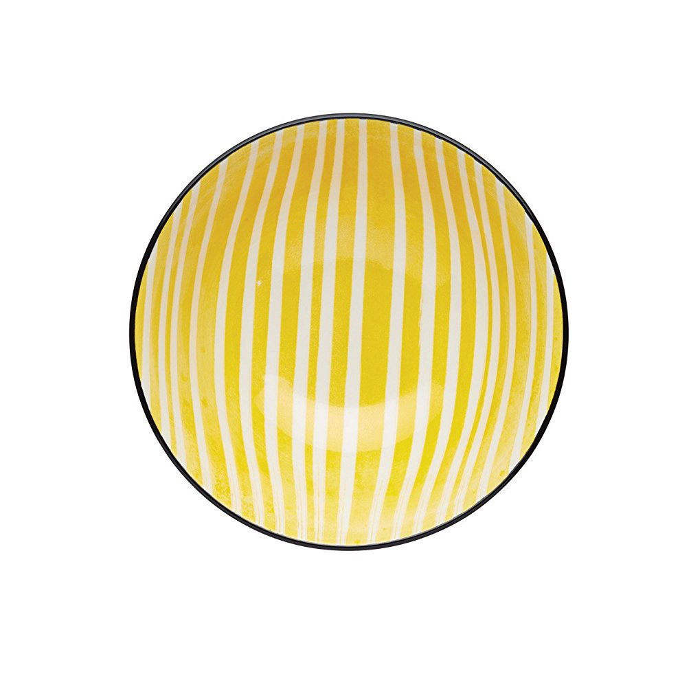 500ml Glazed Stoneware Stripe Soup Bowl