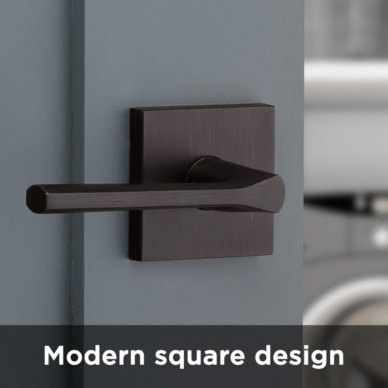 Lisbon Passage Door Lever, Venetian Bronze
