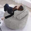 Fauteuil d'appoint en tonneau à compression surdimensionné, canapé rembourré rond pivotant à 360 °, éponge en chenille haute résilience, siège large sans assemblage-703365297