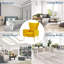 Fauteuil d'appoint rembourré en velours-84553054