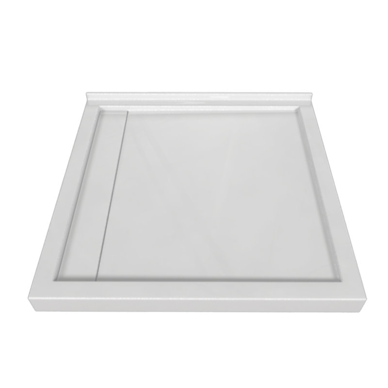 Signature 48'' W 48'' D Square Triple Shower Base, Left