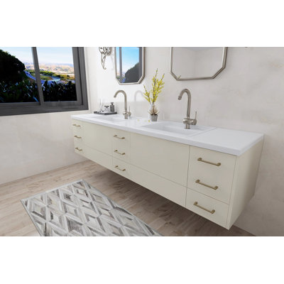 Richmond 87.5" Double Bathroom Vanity, Ready to Install