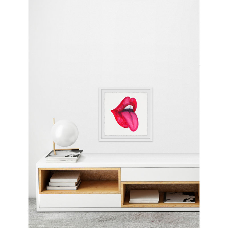 « hi sexy », reproduction de peinture à l’acrylique encadrée, H 12 po x l 12 po