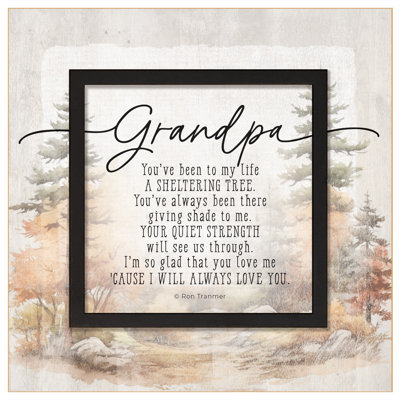 Grandpa Wood Plaque - 6" x 6 1/8"
