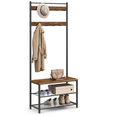 Abingdon Hall Tree 70cm Wide with Bench and Shoe Storage