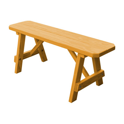 Springport Solid Wood Pine Outdoor Bench