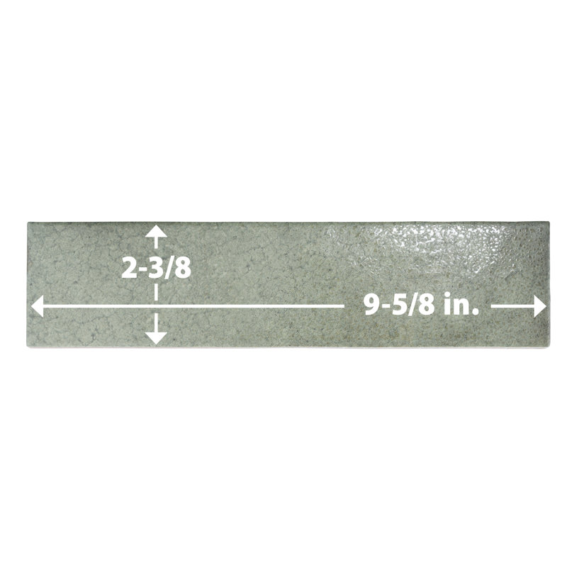 Heritage 2" x 10" Porcelain Stone Look Wall & Floor Tile, Jungle
