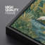«Serene Garden Pond Landscape with Cranes And Lush Greenery», impression murale sur toile encadrée-132774892-132774895