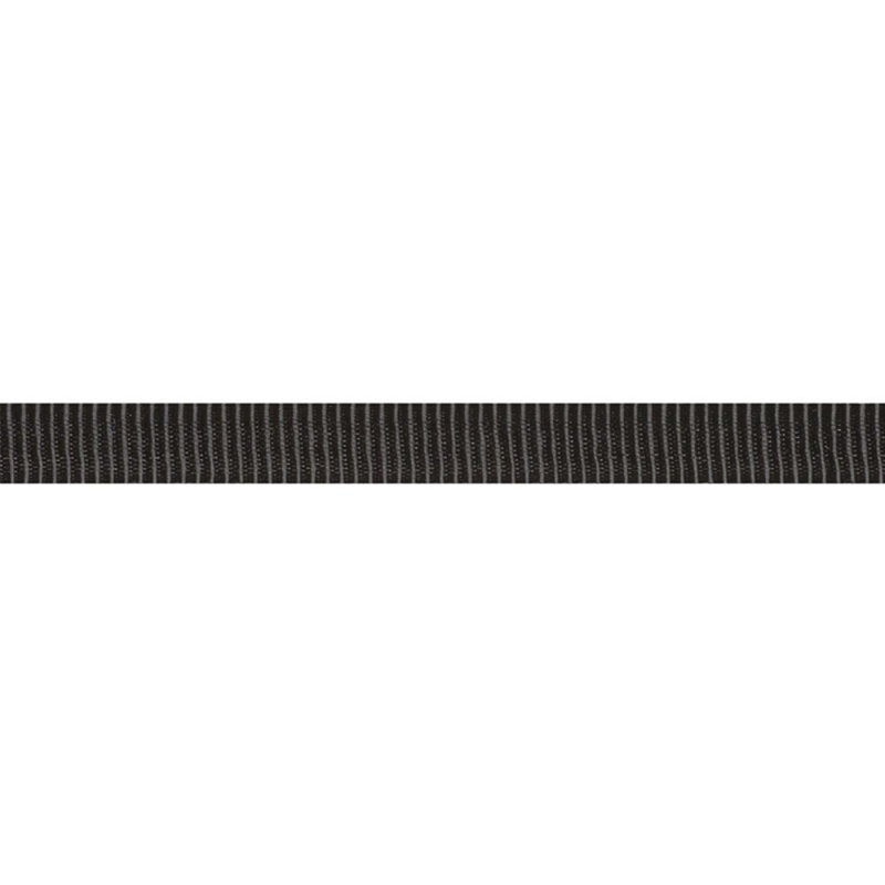 Narrow Faille Tape, Black/Gray