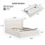 Lit plateforme tapissier avec rangement Calvera-124244994