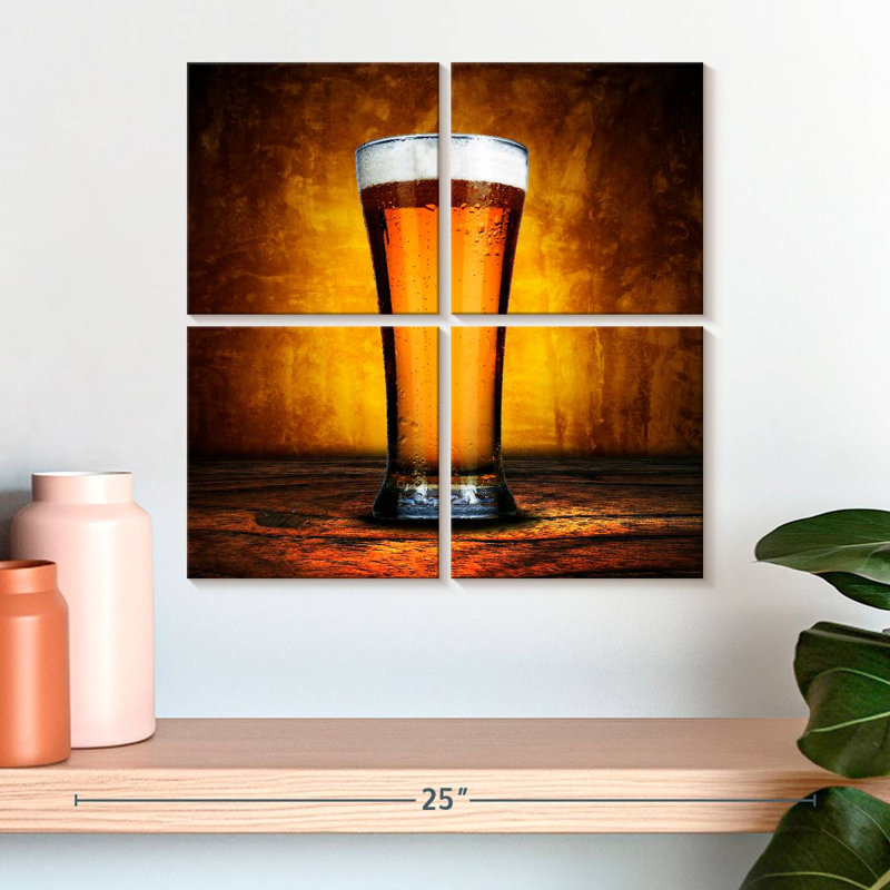 Grand verre de bière Yarlin, H 18 po x l 18 po