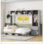 Lit escamotable Murphy avec placard et tiroirs-725601338