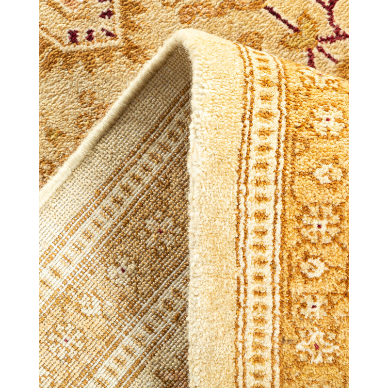 Tapis sable noué à la main de conception unique 8 pi 1 po x 10 pi 1 po Keller