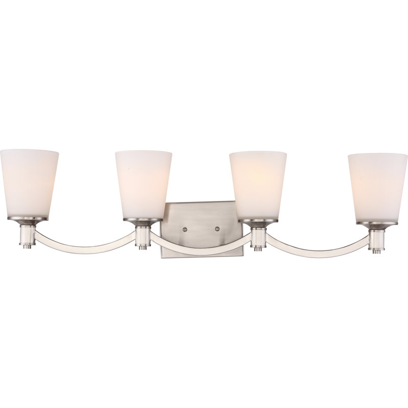 Alejandre 4 - Light Dimmable Vanity Light, Brushed  Nickel