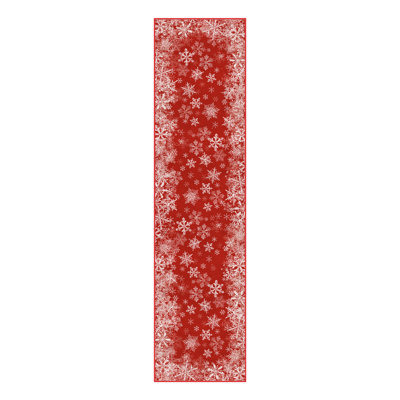 Tapis lavable flocon de neige avec envers antidérapant Avery