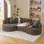 Canapé modulaire surdimensionné en forme de L de Boneless-661437661