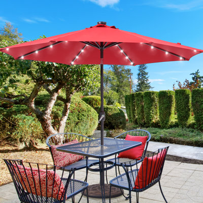 Parasol de marché éclairé 108 po Dorelli