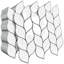 Carreau de dosseret à peler et à coller à texture brillante 3D 11,81 po x 11,81 po, carreaux muraux imperméables et auto-adhésifs pour cuisine et salle de bain, housse plus épaisse de 2 mm, 9,7 pi2 (ensemble de 10)