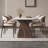  Sintered Stone Solid Wood Oak white and brown Dining Table-613329700