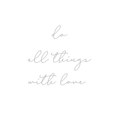 All Things Love - Wrapped Canvas Print