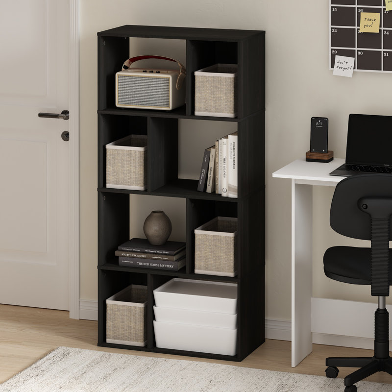 Beyard 59.99cm W Standard Bookcase, Espresso, (8 Shelves) 124.41cmH x 59.99cmW x 29.79cmD
