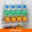 Stackable Water Bottle Organizer For Cabinet, Water Bottle Holder, Kitchen Pantry Organization And Storage, Plastic Fridge Wine Racks, Tumbler Travel Mug Cup Holder, 3Pack, Hold 12 Bottles