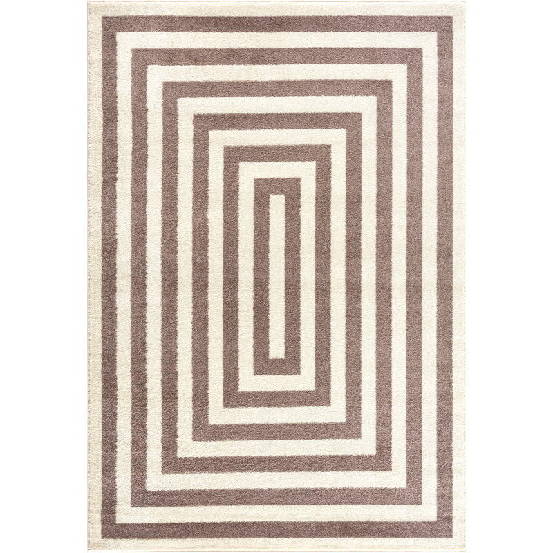 Ahmi Geometric Indoor Rug, Rectangle 4' x 6'